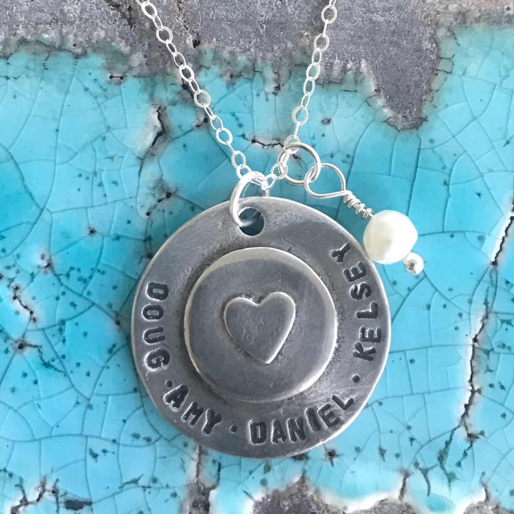Handmade Personalized My Whole Heart Necklace